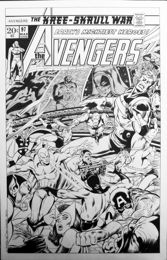 Avengers #97 Cover Commission  Comic Art